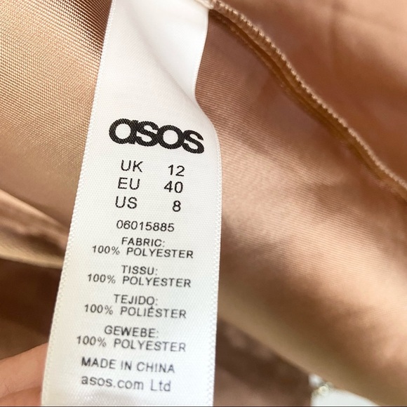 ASOS•bronze hooded spring lightweight parka trench coat size 8 - Picture 7 of 10